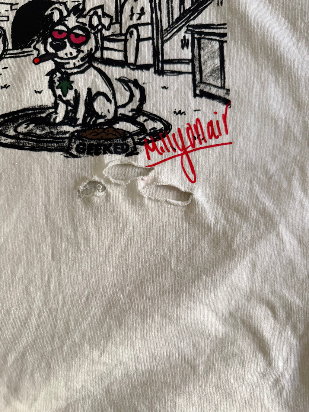 1 of 1 Distressed Stay Geeked Tee